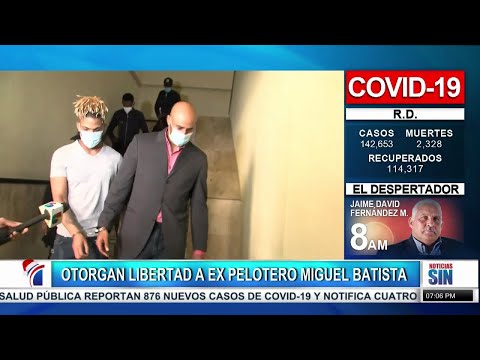 Otorgan libertad a expelotero Miguel Batista