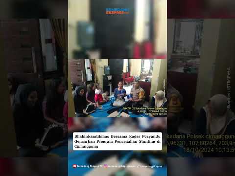 Bhabinkamtibmas Bersama Kader Posyandu Gencarkan Program Pencegahan Stunting di Cimanggung