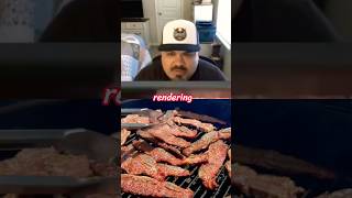 These beef ribs are rendering very nicely! #bearmountainbbqpartner #bbqmeat #steak #smokedbeef 🔥🔥