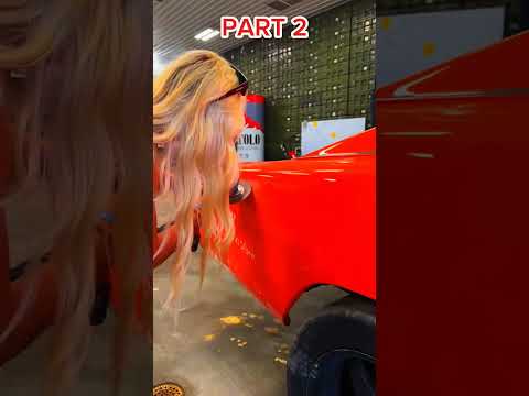Lindsay Bercosky finally signs Whistlindiesels  General Lee #carlover #whistlinediesel