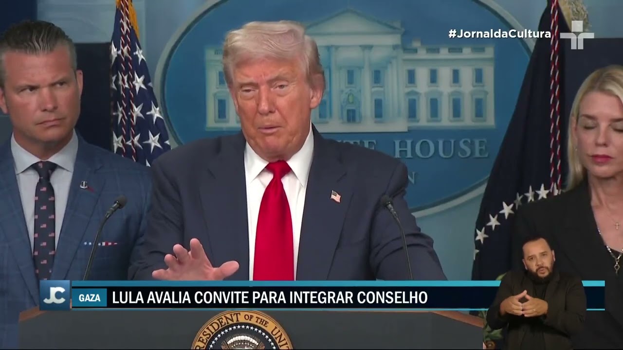 Lula ainda não respondeu ao convite de Trump para integrar novo “Conselho de Paz de Gaza”