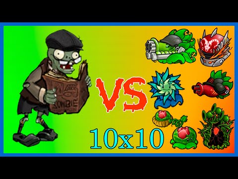 ZOMBI ERUDITO  vs PLANTAS FUSIONADAS 10 X 10 - PvZ  Fusion 2.6. - Español no Comentado
