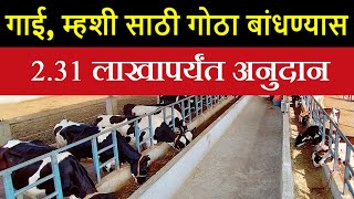 गायी-म्हशींसाठी गोठा बांधण्यास सरकारची मोठी योजना 2025 | शेतकऱ्यांना थेट फायदा