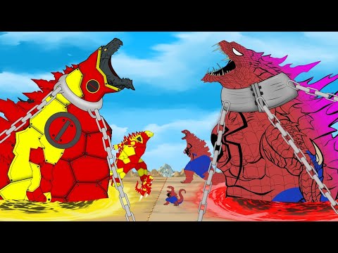 EVOLUTION of GODZILLA vs EVOLUTION of Shin GODZILLA: Size Comparison - FUNNY CARTOON