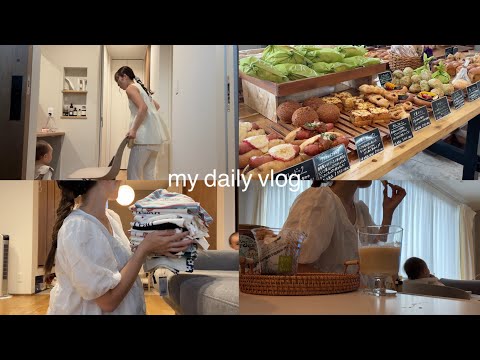 ワンオペママ2days🧁.後追いと戦いながらの家事🧹.保育園着まとめ買い🩰.母の休息時間と密かな楽しみ🥐☕️.
