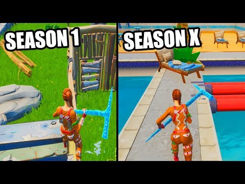 Trying a SEASON 1 vs SEASON X Deathrun in Fortnite Creative!