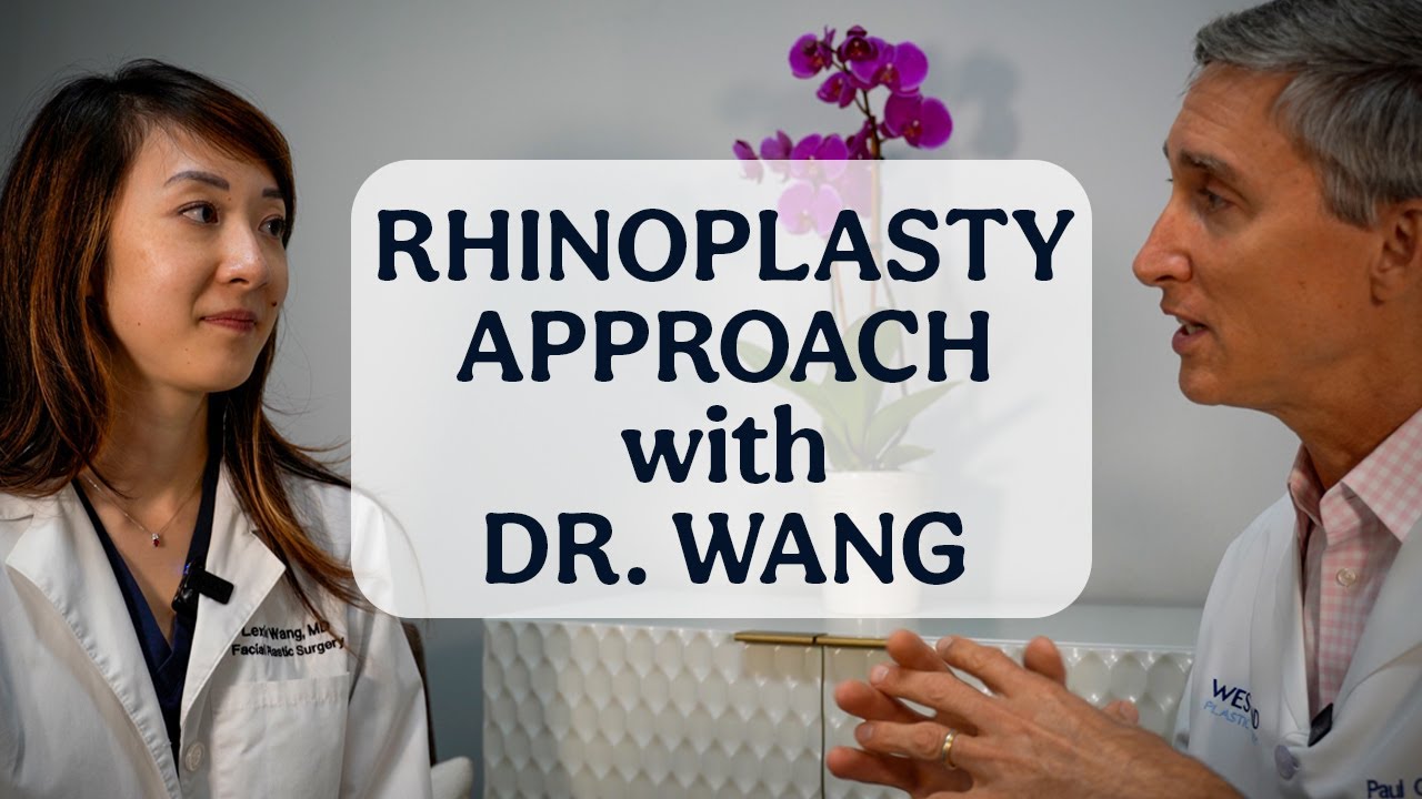 Discussion about rhinoplasty techniques with Dr. Wang.
