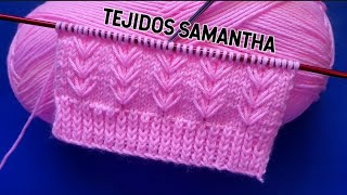 HERMOSO PATRÓN🌸 PARA TEJER CHOMPAS CHALECOS SUÉTER  / TEJIDOS SAMANTHA  #tejedoras #knittig #knit