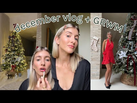 Spend 24 hours with me + GRWM 🎄💄