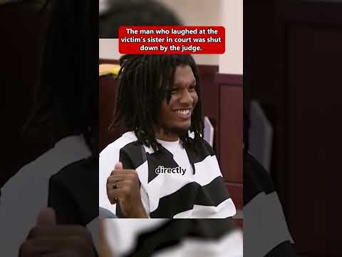#shorts The man who laughed at the victim's sister in court was shut down by the judge.#crime