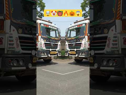 Dumper TRUCK 🚛 👹🤡🎃🧡 Mirror style 😯🤯🫡🤟🤯 #dumper #dumptruck #truck #trending #roadrailrhythms