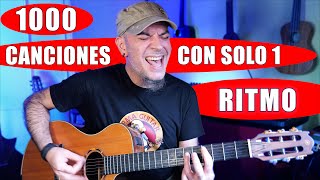 Toca 1000 CANCIONES con 1 RITMO FACIL para Guitarristas Principiantes | ROCK POP a Corcheas