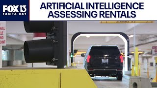 AI inspecting rental cars for damages at Tampa International Airport