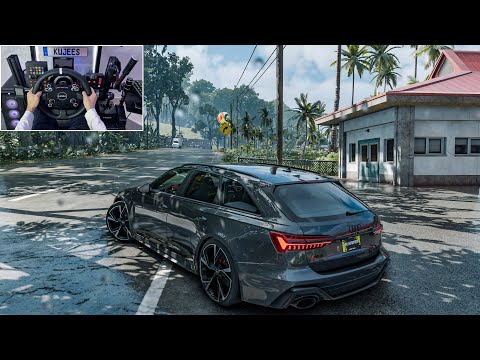 Audi RS6 - The crew motorfest | Steering Wheel Gameplay