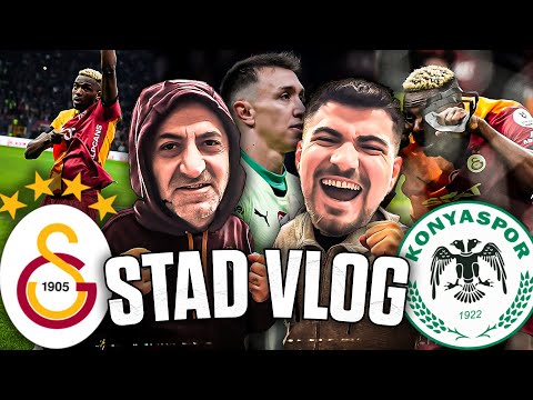 MUSLERA TARAFTARLA BARIŞTI BABAMLA MAÇA GİTTİK | Galatasaray 1-0 Konyaspor