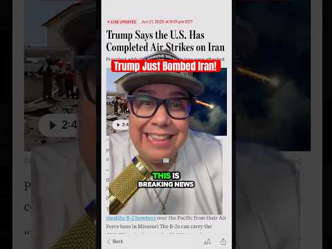 Trump Just Bombed Iran #shorts #credit #money #war #breakingnews #news #iranisraelwar #maga #trump