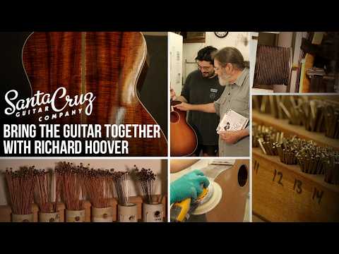 Finishing an Acoustic, Joining Body & Neck, Plek Machine & Strings | Santa Cruz Guitar Company