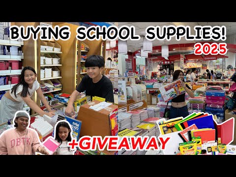 Buying CHLOE & APANG School Supplies 2025 (+ GIVEAWAY!!)