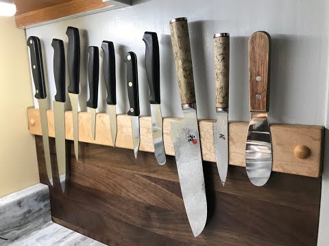 DIY magnetic knife holder