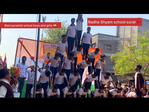 Best pyramid surat gujarat 🇮🇳/RADHE SHYAM SCHOOL 🙏🏻@martialartstrainer_krishu_7198 26 JANUARY