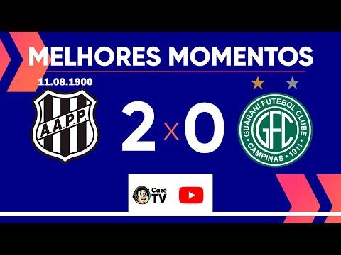 MELHORES MOMENTOS PONTE PRETA 2 X 0 GUARANI | 8ª RODADA | FASE DE GRUPOS | PAULISTÃO 2025