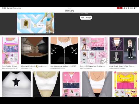 Tuto comment faire un t-shirt personnalisé gratuitement #roblox