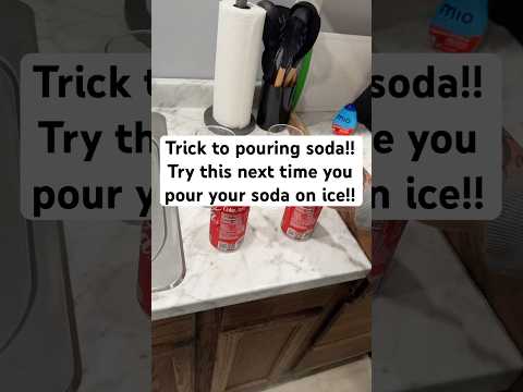 Thank me later! Trick To pouring Soda On Ice!!