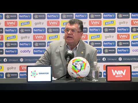 Rueda de prensa con el presidente de la Dimayor, Carlos Mario Zuluaga