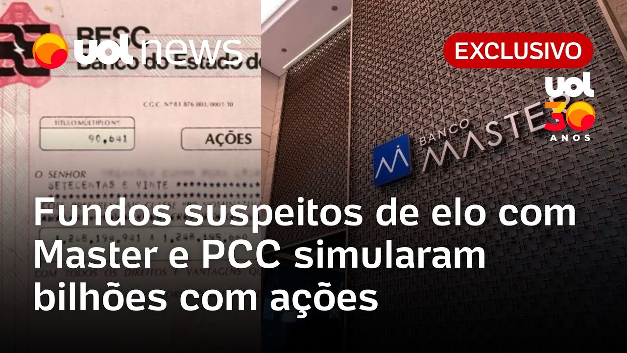 Fundos suspeitos de elo com Master e PCC simularam bilhões com ações podres