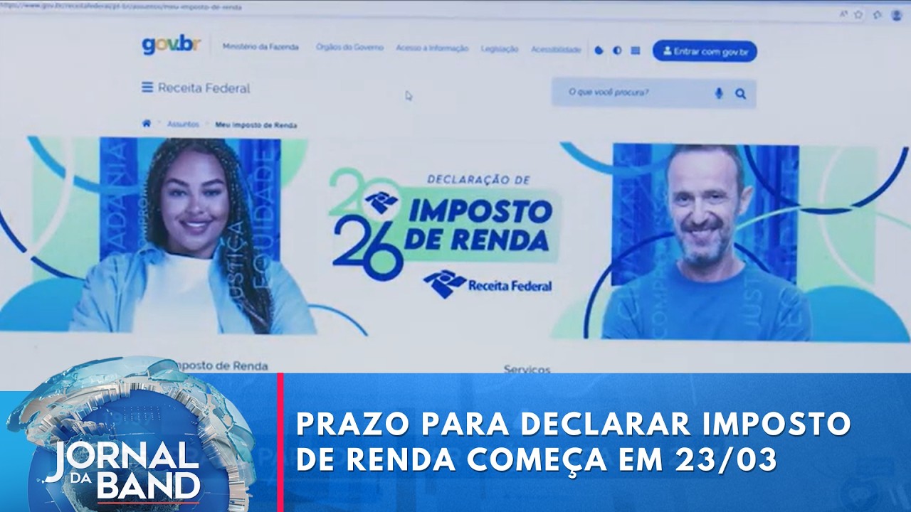 Receita abre prazo do IR 2026 com novos alertas para erros na declaração | Jornal da Band