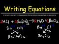 Writing Chemical Equations from Word Descriptions