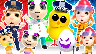 Big Rescue Team Adventures | Funny Kids Stories | Police, Firefighter, Doctor | Cartoon for Kids
