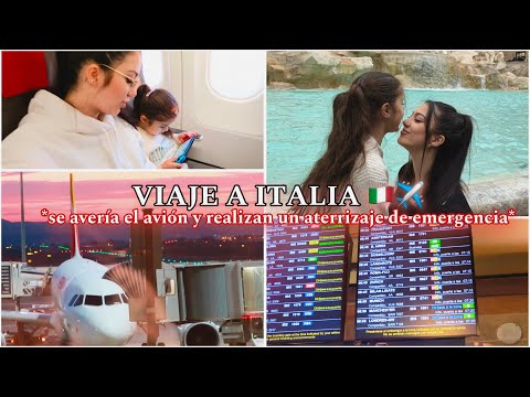 Viaje a Italia 🇮🇹🍝 un vuelo catastrófico, aterrizaje de emergencia. Primer día VLOG