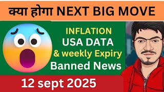 Nifty & Bank nifty prediction for tomorrow for friday | Us Inflation DATA & Weekly Expiry BAN ?