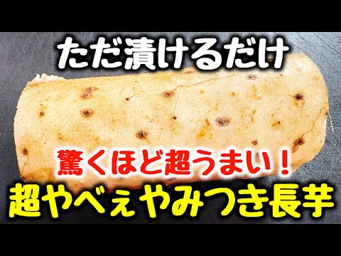 食材1つ【漬けるだけ】“焼肉や唐揚げよりもご飯泥棒！”と何度も褒められた『超やべぇやみつき長芋』素麺、蕎麦にも♪ 食物繊維／腸活レシピ／食費節約／おつまみ／美容、ダイエット／低糖質／作り置き／大量消費