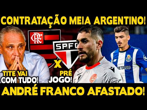 CONTRATAÇÃO DE MEIA ARGENTINO! VOLANTE NA MIRA DO FLA É AFASTADO NO PORTO! TITE VAI COM TUDO!