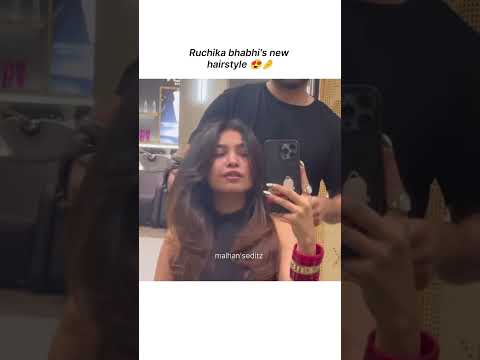 Bhabhiji's new hairstyle ❤️ #triggeredinsaan #ruchikarathore #trendingshorts #shorts #shortsfeed