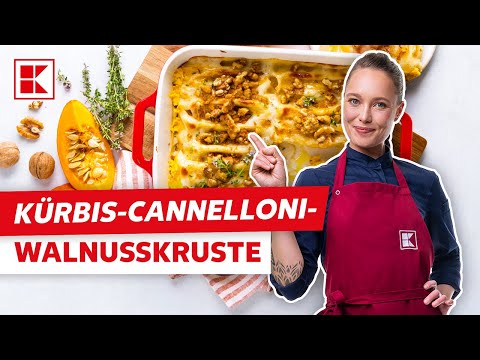 Kürbis-Cannelloni mit Béchamelsoße und Walnuss-Crunch | Kaufland