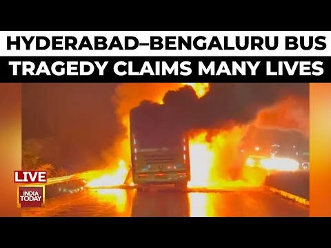 Kurnool Tragedy LIVE | Hyderabad-Bengaluru Bus Accident LIVE News | 12 Killed As Bus Hits Bike