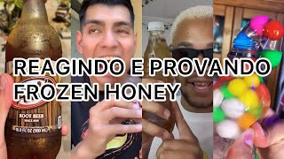 REAGINDO E PROVANDO FROZEN HONEY!!(doce na garrafa)
