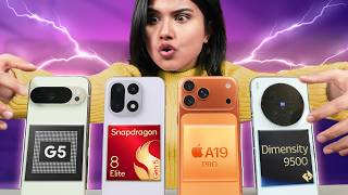 8 Elite Gen 5 vs A19 Pro vs Dimensity 9500 vs Tensor G5 - Who Wins?