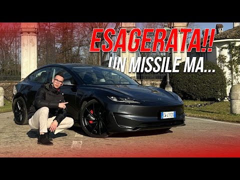 Prova TESLA MODEL 3 PERFORMANCE: ESAGERATA in TUTTO, ma manca qualcosa...