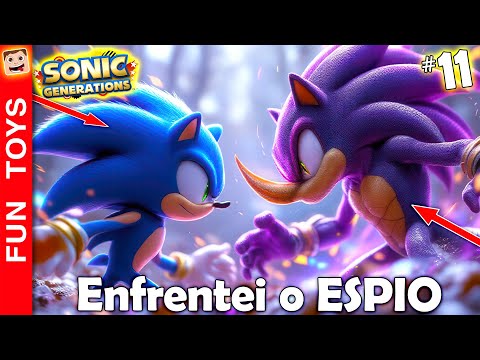 Sonic Generations Remastered #11 🔵 Enfrentei o ESPIO e ele se esconde muito BEM!