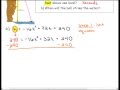Ball Motion and Polynomial Functions