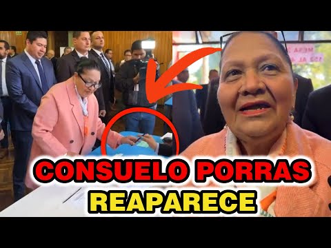 CONSUELO PORRAS EMITE SU VOTO EN LA ELECCIÓN DEL COLEGIO DE ABOGADOS, GUATEMALA