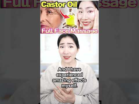 Try castor oil face massage with me for younger skin!