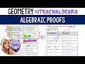 Exploring Algebraic and Geometric Proofs