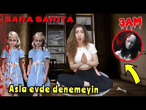 Gece 3'te SARA SARİTA Oynadık! |*ASLA Evde Denemeyin* 😱😨