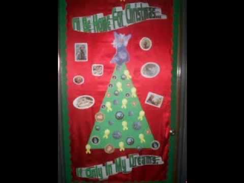 Simple Christmas door decorating contest ideas