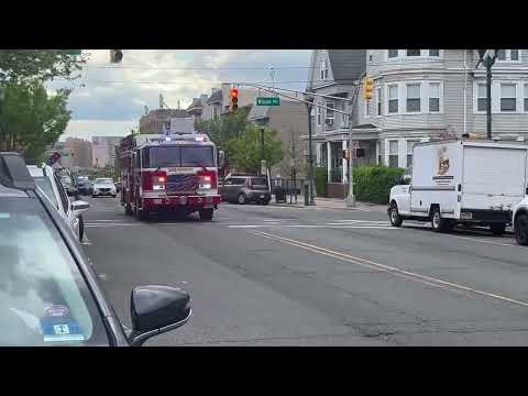 KEARNY NJ FIRE DEPARTMENT SQUAD 2 / CAR-2  RESPONDING 4-18-16